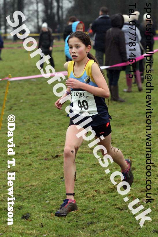 Girls under-13s  Northern Cross Country, Knowsley Safari Park. Photo: David T. Hewitson/Sports for All Pics